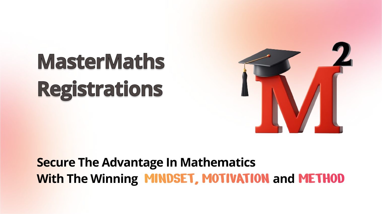 MasterMaths Registration Page